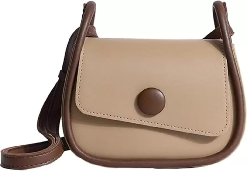 Sac besace à gros bouton : Taupe clair